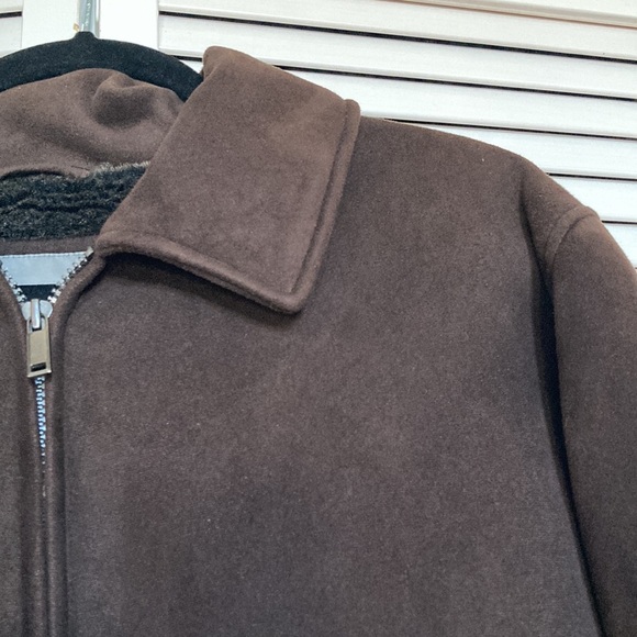 JOHNSTON N MURPHY COAT MEN SIZE XL BROWN LONG SLEEVE - Picture 5 of 10
